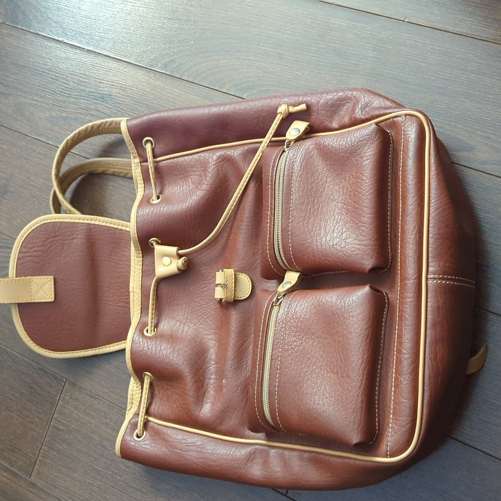 Vintage ACE JAPAN Leather Backpack - Picture 3 of 15